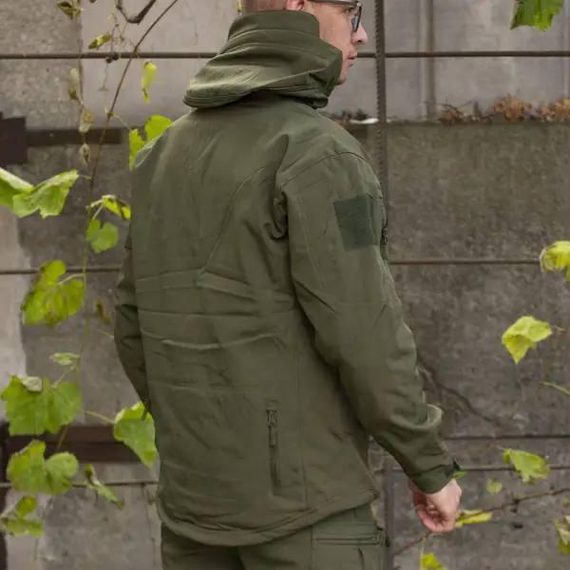Куртка софтшел Gman Олива Soft Shell на флісі | Зображення 8