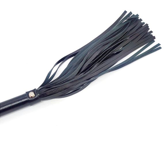 Флоггер екокожа L DS Fetish Flogger чорний 38см Sex Aura | Зображення 1