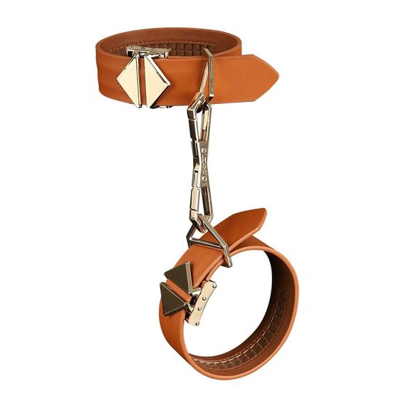 Наручники LOCKINK Wristcuffs/Anklecuffs Brown Set Коричневі One Size | Зображення 7