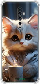 Чохол на Oppo Reno 2Z Білий кіт "5646sp-1867-2448"