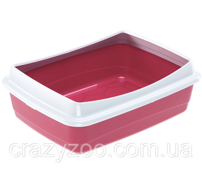 Туалет для котів Ferplast Litter Tray Nip Plus 10 бордовий 47x36x15.5 см 72041029PA