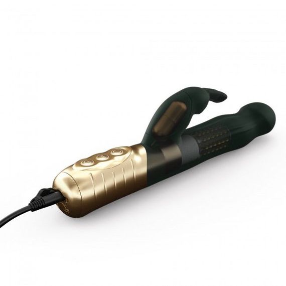 Вібратор-кролик Dorcel Baby Rabbit Gold 2.0 з перлинним масажем і головкою, що обертається | Зображення 1