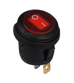 Перемикач KCD1-5-101WN R/B 220V 1 кл червона цілий вологозахищена з підсвічуванням Ny95500724