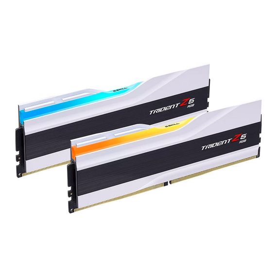 Модуль памяти для компьютера DDR5 64GB (2x32GB) 6400 MHz Trident Z5 RGB Matte White G.Skill (F5-6400J3239G32GX2-TZ5RW) | Зображення 1
