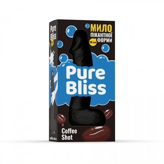 Мыло в форме пениса Pure Bliss Coffee Shot с ароматом кофе, черное, 15 см Sex Aura | Зображення 6