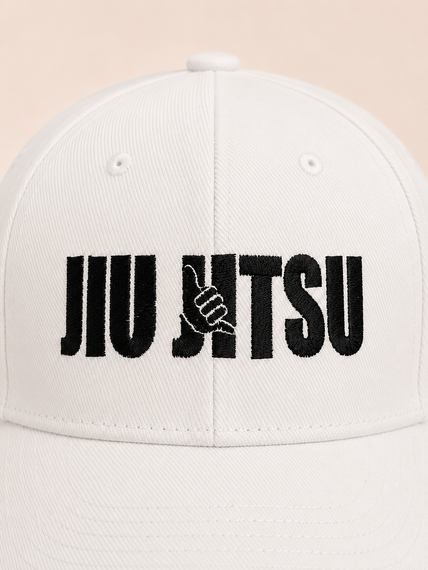 Біла кепка/бейсболка TM KINTAYO з вишивкою JIU JITSU/ДЖИУ ДЖИТСУ, унісекс | Зображення 4