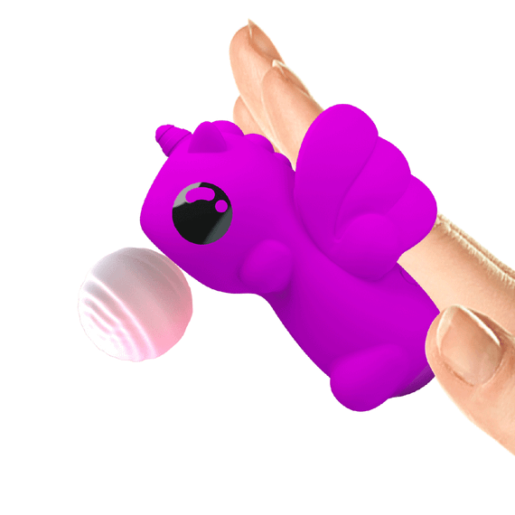 Стимулятор для клітора Pretty Love Magic Unicorn на палець, фуксія, 7.5 см sexstyle | Зображення 2
