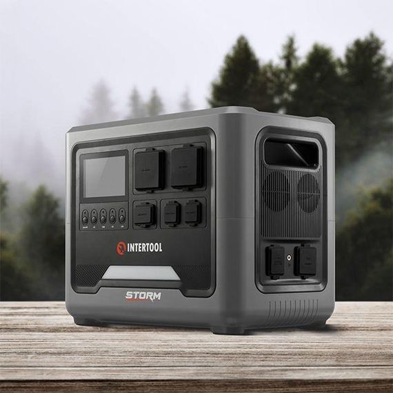 Станція зарядна портативна 1.8 кВт, 1536 Втг, LiFeP04, бездротова зарядка, знімний повербанк, STORM INTERTOOL | Зображення 7
