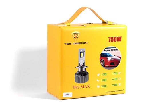 Комплект светодиодных ламп TBS Design TF3 MAX HB3 P20d 9-32V 130W 15000Lm 6000K + CANBUS | Зображення 3