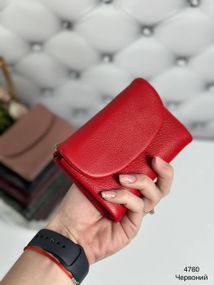 Гаманець жіночий маленький подвійного складання Червоний