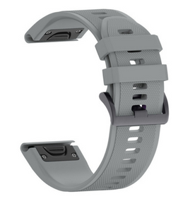 Силіконовий ремінець Primo для годинника Garmin Fenix 3 / 3HR / Fenix 5X / 6X - Grey