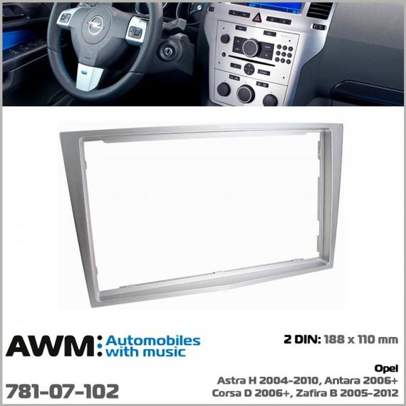 Переходная рамка Opel Astra, Antara, Corsa, Zafira AWM 781-07-102 | Зображення 1