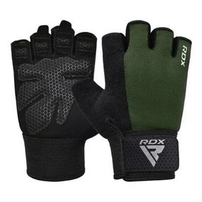 Перчатки для фитнеса RDX W1 Half Army Green M (WGA-W1HA-M)