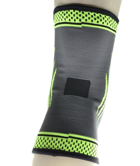 Компрессионный наколенник Мадмакс MFA-284 3D Compressive knee support Dark grey/Neon green S | Зображення 8
