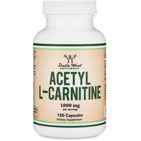Комплекс Ацетил/Карнітін Double Wood Acetyl L-Carnitine 1000 mg (2 caps per serving) 150 Caps
