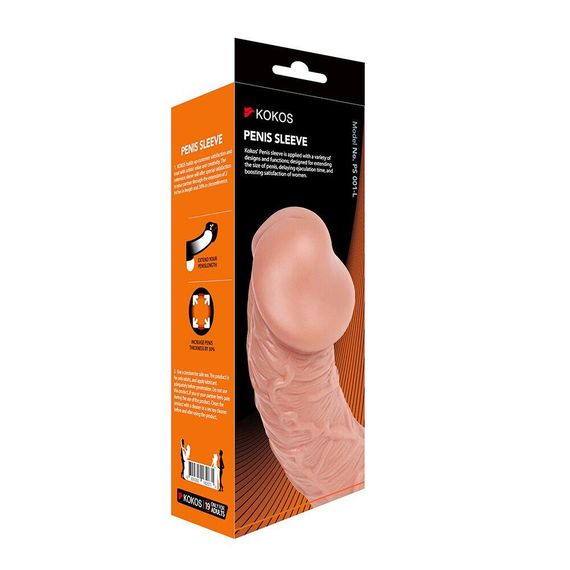 Насадка на член Kokos Penis Sleeve PS 001 L Sex Aura | Зображення 3