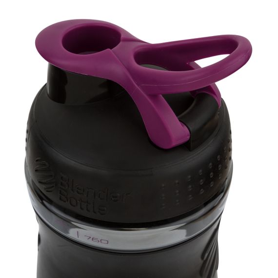 Шейкер спортивний (пляшка) BlenderBottle SportMixer 28oz/820ml Black/Plum (Original) | Зображення 4