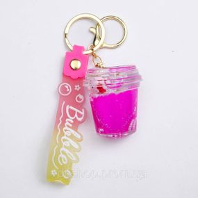 Дитячий брелок Hello Kitty Cup 4×4,5 (см) для ключів, на сумку і рюкзак HP-55-33HEART