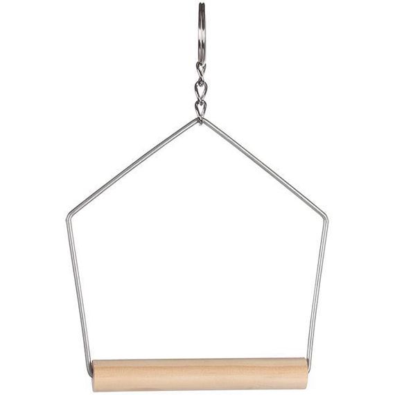 Flamingo Swing + Wooden Perch фламінго гойдалки з дерев'яною жердочкою для птахів