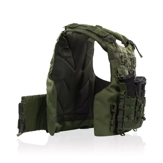 Плитоноска IBV Ukrarmor аналог IOTV, бронежилет-носій Cordura 1000 MOLLE, військова плитоноска ЗСУ, страйкбол, колір Олива | Зображення 1