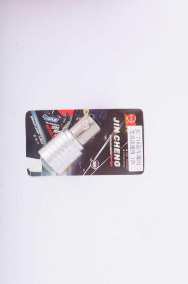 Лампа S25 (двухконтактная, диодная)   12V 5W   (стоп, габарит) (белая, mod:JC-716)   JCAA
