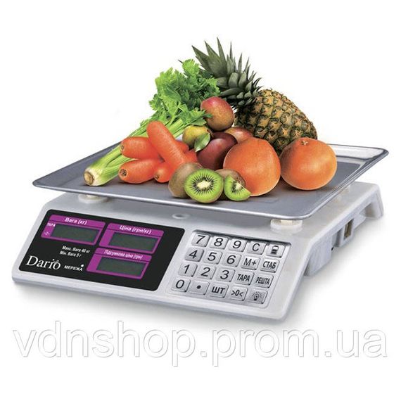 Веса электронные 50 кг Dario DES-4V-40S, Торговые весы с пределом в 50 кг Весы ручные GF-33 | Зображення 1