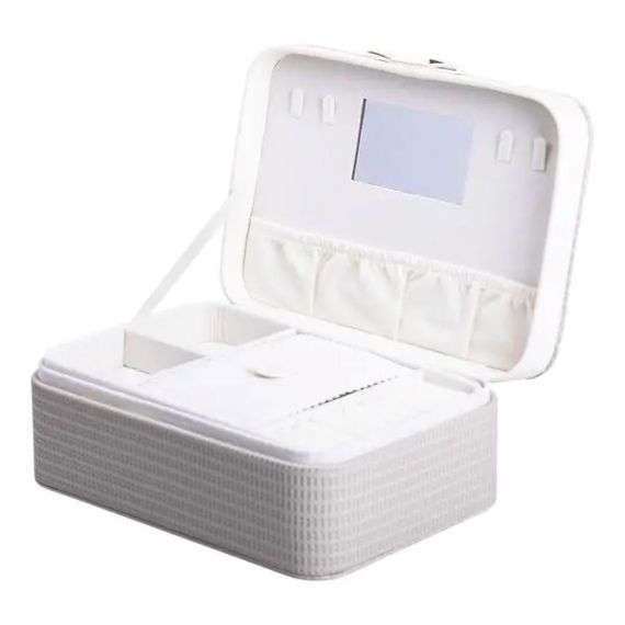 Скринька для прикрас із еко шкіри 24.5×17×10 органайзер для ювелірних виробів HP-5-38 | Зображення 2