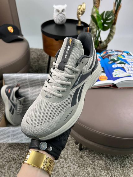 Чоловічі кросівки R2eebok Nano X3 Grey Black Orange (текстиль) весна / літо / осінь 44 28- 28.5 см | Зображення 3