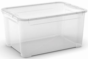 Контейнер для хранения пластиковый с крышкой Curver (Курвер) T box 47 л (00698) Прозрачный