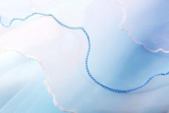 Сукня Єдинорога для дівчинки 4–5 років 110см, святкова блакитна з квітками та обʼємною спідницею для Дня народження, фотосесій | Зображення 5