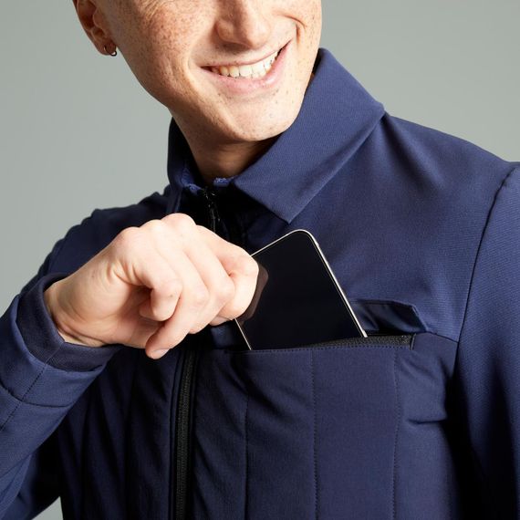 Куртка чоловіча EXPL 500 для велоспорту зимова синя - S | Зображення 3