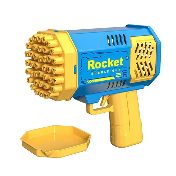 Rocket акумуляторний Пістолет мильних бульбашок синій