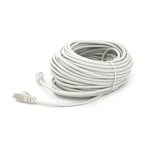 Патч-корд литой MERLION,FTP,RJ45,Cat.5e,20m,серый,CU,Q200 | Зображення 1