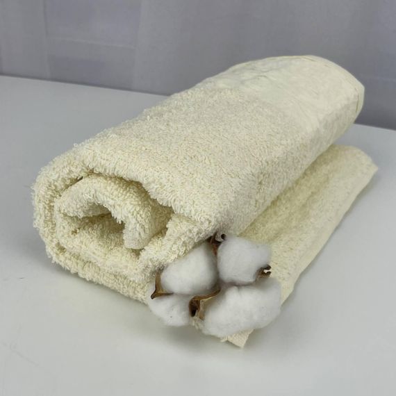 Рушник для обличчя махровий Febo Vip Cotton Botan Туреччина 6399 молочний 50х90 см | Зображення 2