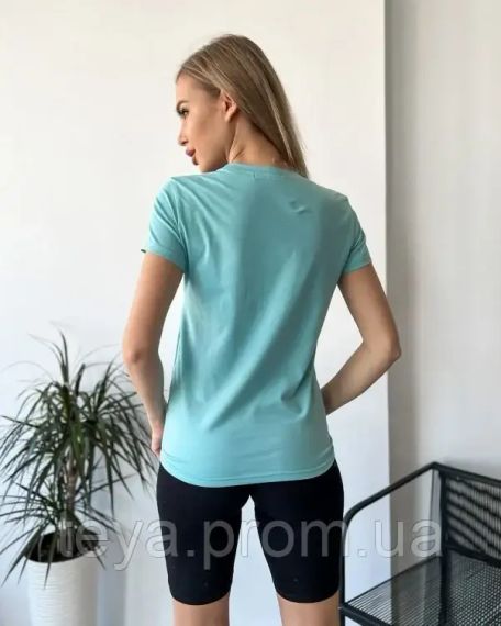 Футболка для жінок колір бірюзовий розмір M FI_007415 | Зображення 2