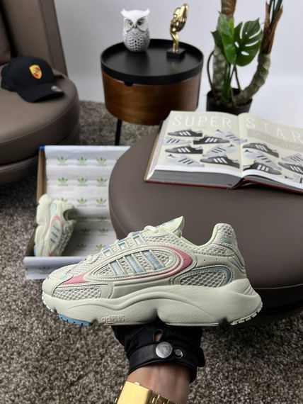 Кросівки Ozmillen Beige Pink Blue (шкіра , текстиль) весна / літо / осінь 40 25.5