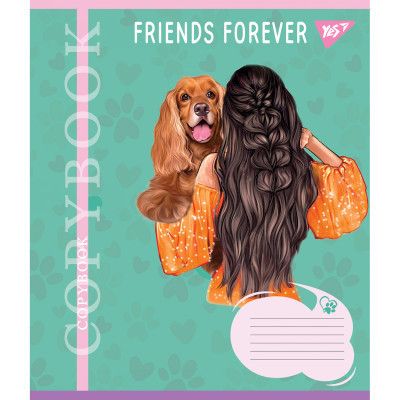 Тетрадь Yes Friends forever 24 листов клетка (767015) | Зображення 3