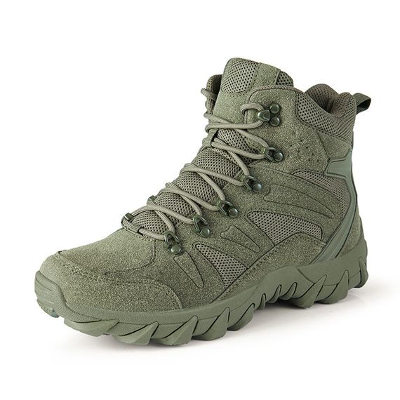 Ботинки тактические Lesko GZ702 Green р.45 износостойкие высокие армейские на демисезон | Зображення 3