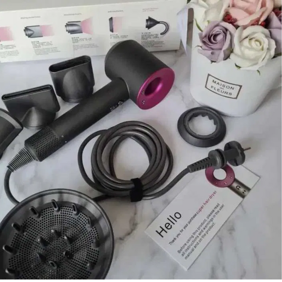 Фен Super Hair Dryer 5в1, Фен для сушіння та укладання волосся   знижка | Зображення 7