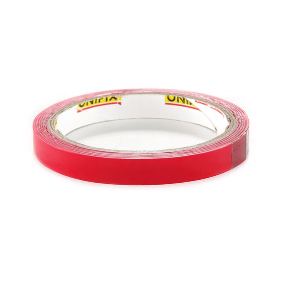 Лента клейкая пено-акриловая 1мм*12мм*2м UNIFIX