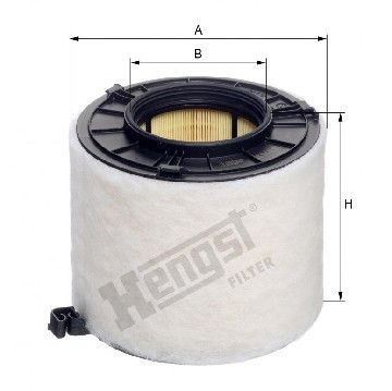 Фильтр воздушный Audi A4/A5/Q5 3.0 TDI 15-, Hengst, E1452L,