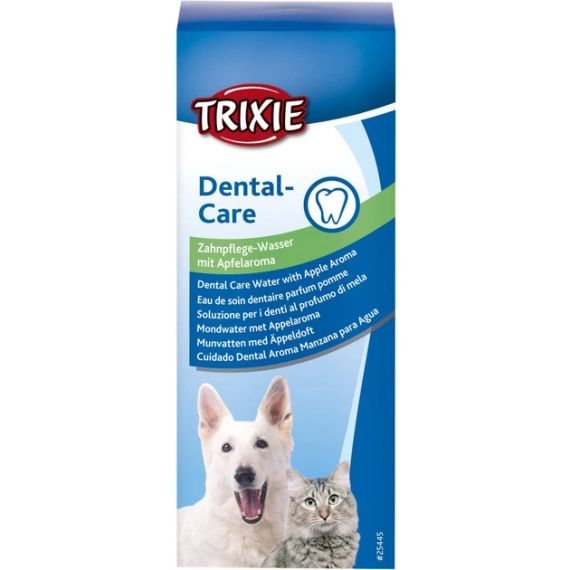 Вода Trixie Dental Care для собак і котів для догляду за ротовою порожниною зі смаком яблука, 300 мл