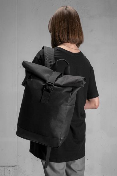Повсякденний рюкзак Роллтоп шкільний Without Basic Black | Зображення 4