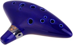 Окарина Alfabeto OC12-BL // Ceramic Ocarina (Blue) (зозуля, свищик, свисткова флейта)