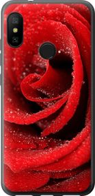 Чехол на Xiaomi Redmi 6 Pro Красная роза "529u-1595-17620"