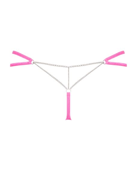 Стрінги Obsessive Chainty Малиновий L/XL | Зображення 3