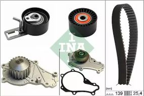 Помпа + комплект ременя ГРМ CITRO coryn DS3, PEUGEOT 208, INA (530057730)