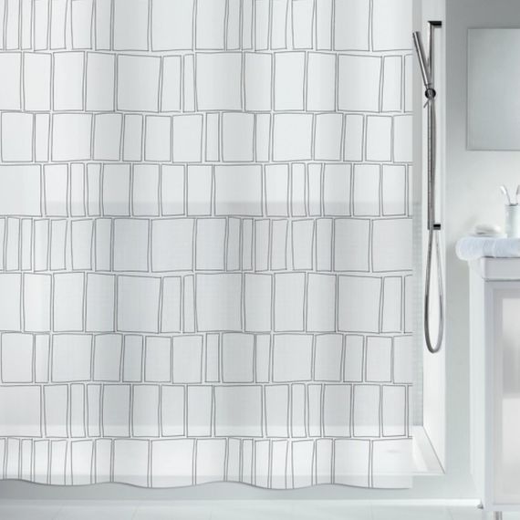Шторка для ванной и душа Spirella Construct 180x200 см, водоотталкивающая PEVA, 10.20149