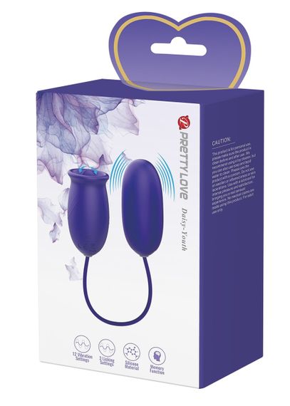 Гнучкий стимулятор віброяйце + стимулятор клітора PRETTY LOVE - Daisy Youth, BI-014749L sexstyle | Зображення 6