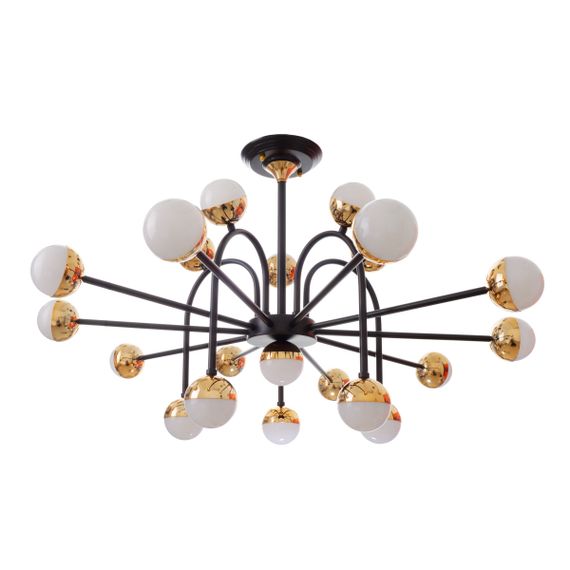 Люстра светодиодная молекула 126W WW+NW+CW BK+G (BL-747S/21)